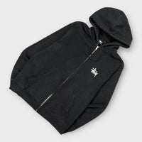 Hoodie zip Stussy classig logo noir - L