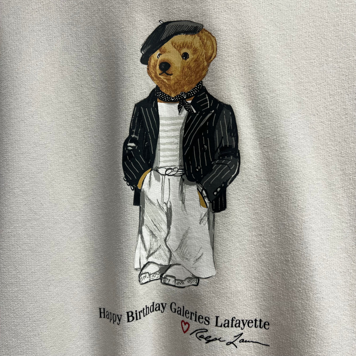 Hoodie Polo Bear Ralph Lauren Blanc - M