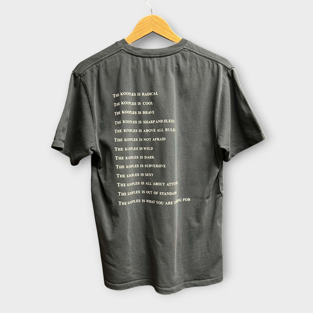 T-Shirt The Kooples "What Is ?" Gris - M