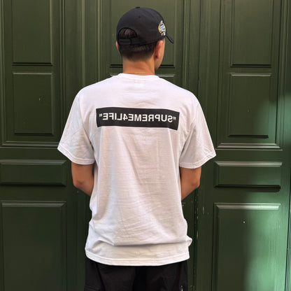 T-shirt Supreme 4 life blanc - M