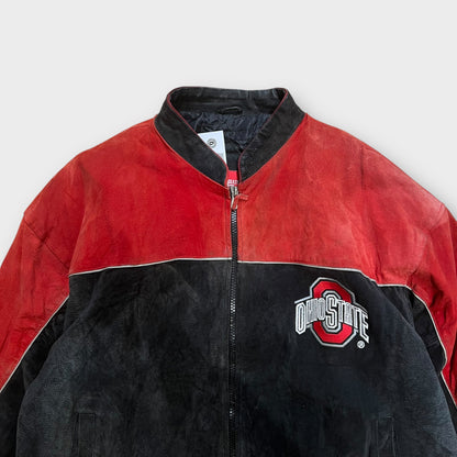 Veste Vintage Des Ohio State En Daim - XL