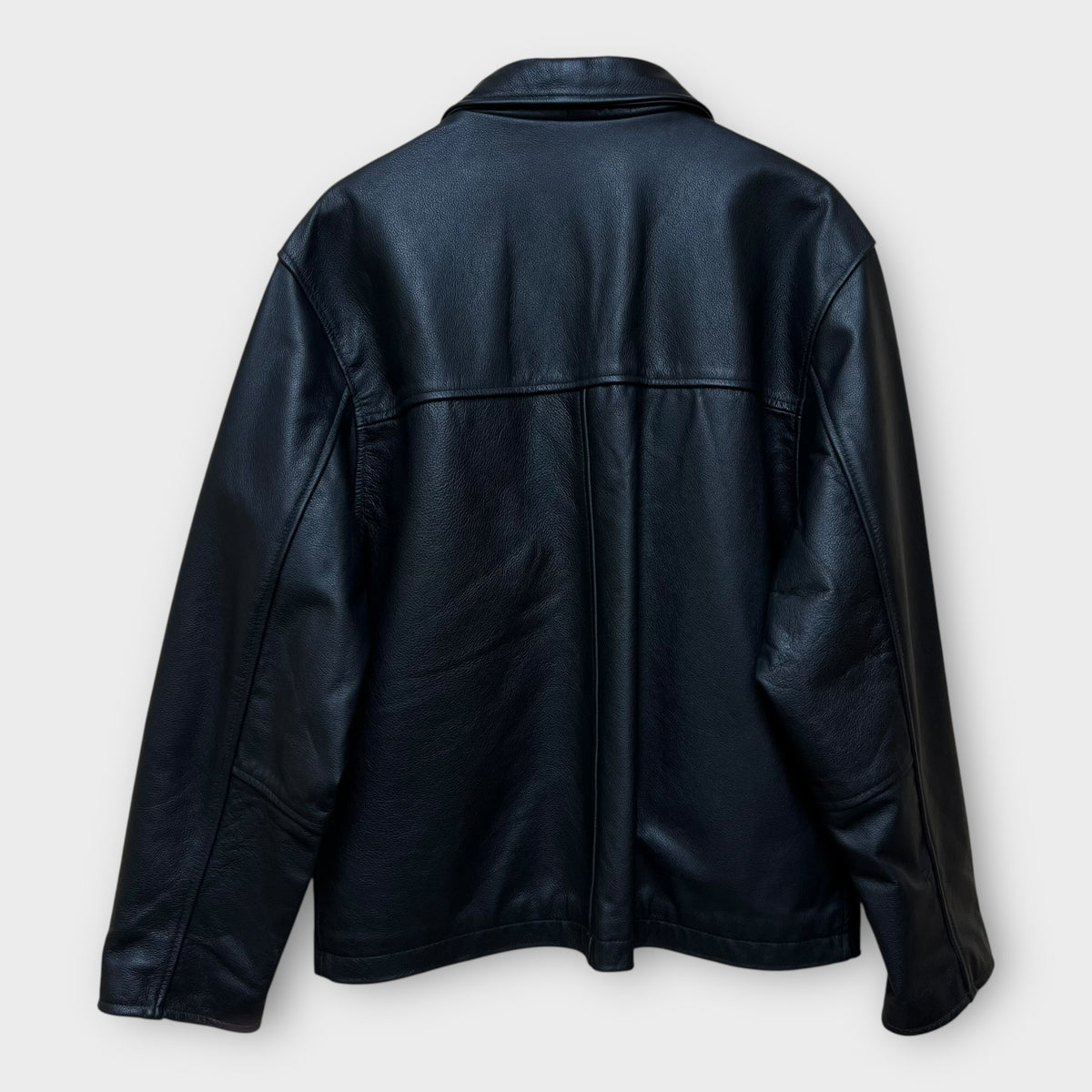 Veste Cuir Noir Jack Daniels - L