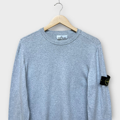 Pull fin Stone Island gris - L