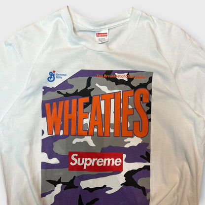 T-shirt blanc Supreme x wheaties - M