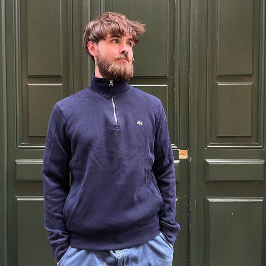 1/4 Zip Lacoste navy - XL