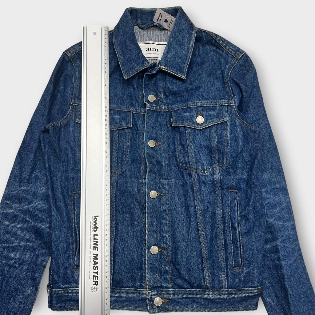 Veste en denim AMI PARIS S marine