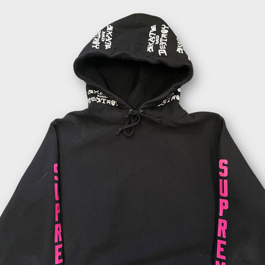 Hoodie Supreme x Thrasher SS17 Noir - L