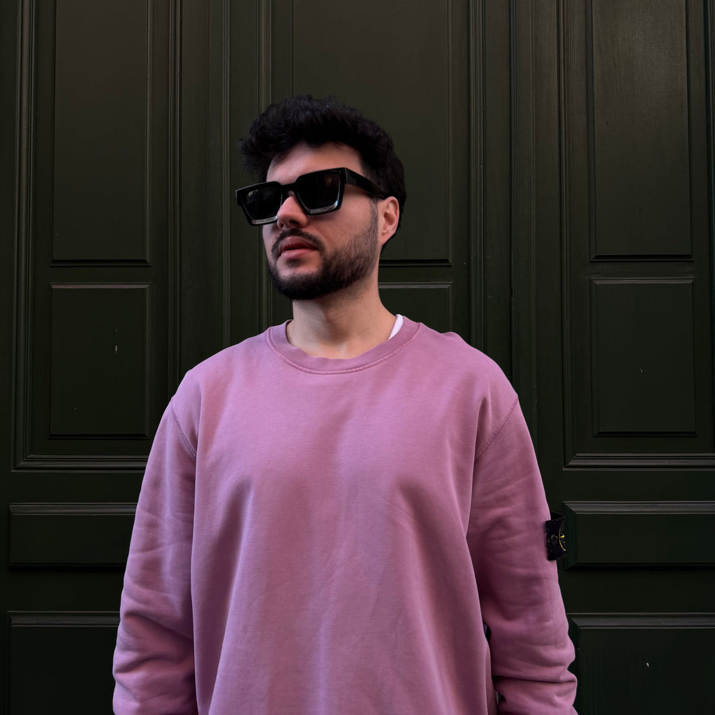 Sweat Rose Stone Island - XXL (usure aux manches)