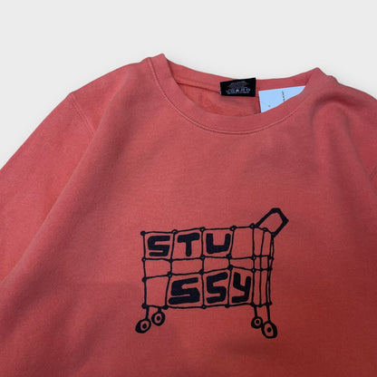 Sweat stussy orange cadi - M