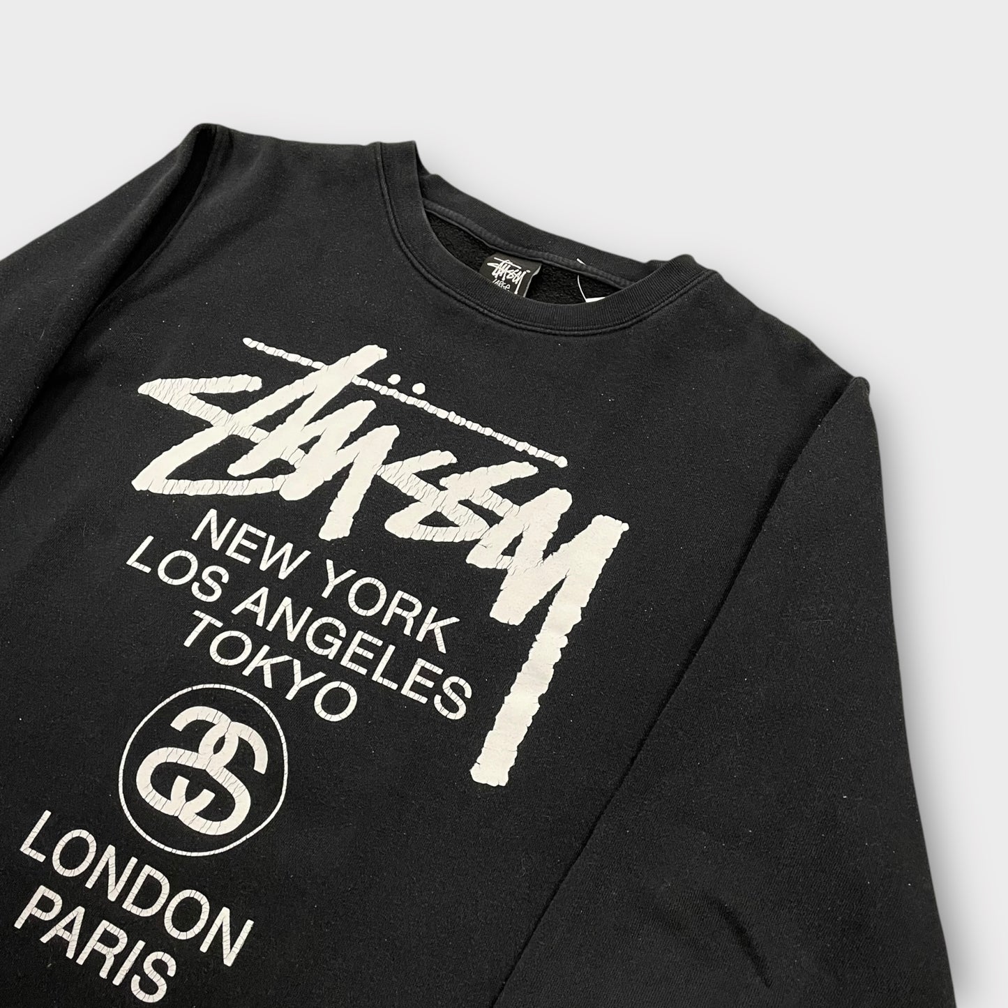 Sweat Stussy noir "international" - L