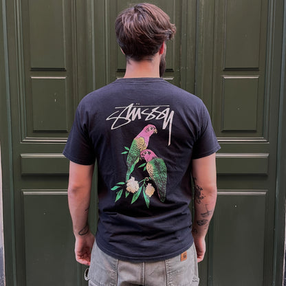 Stussy Black Parrot T-Shirt - L