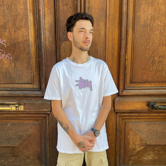 T-shirt Stussy blanc - M