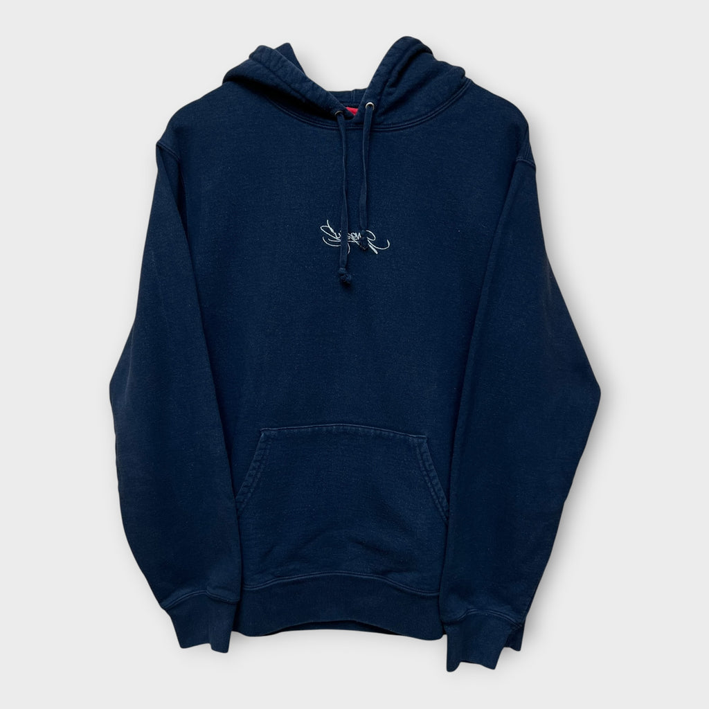Hoodie Supreme bleu marine - L