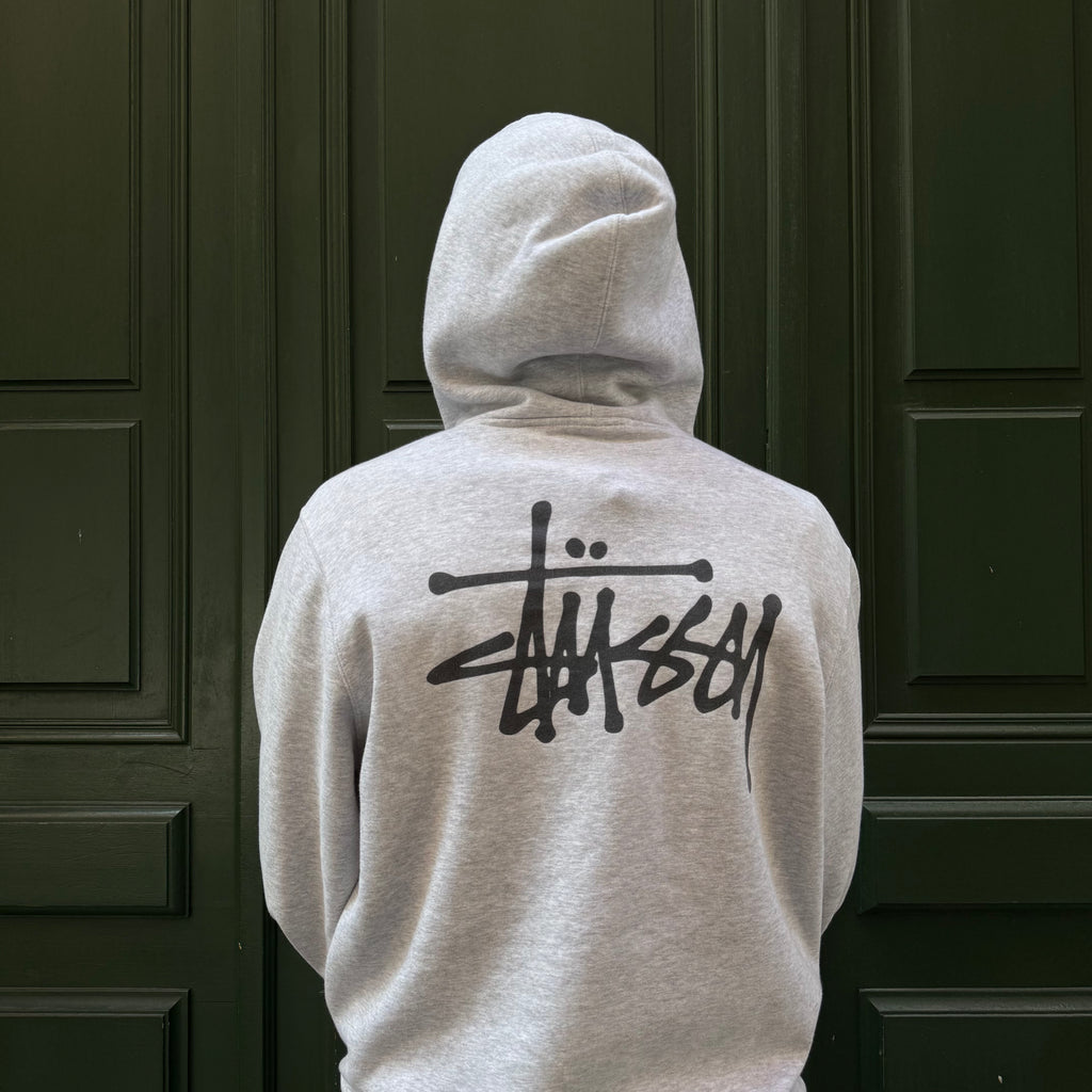 Basic Hoodie Stussy gris - L