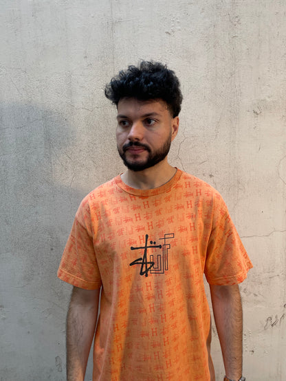 T-shirt Stussy Vintage orange 00's - L