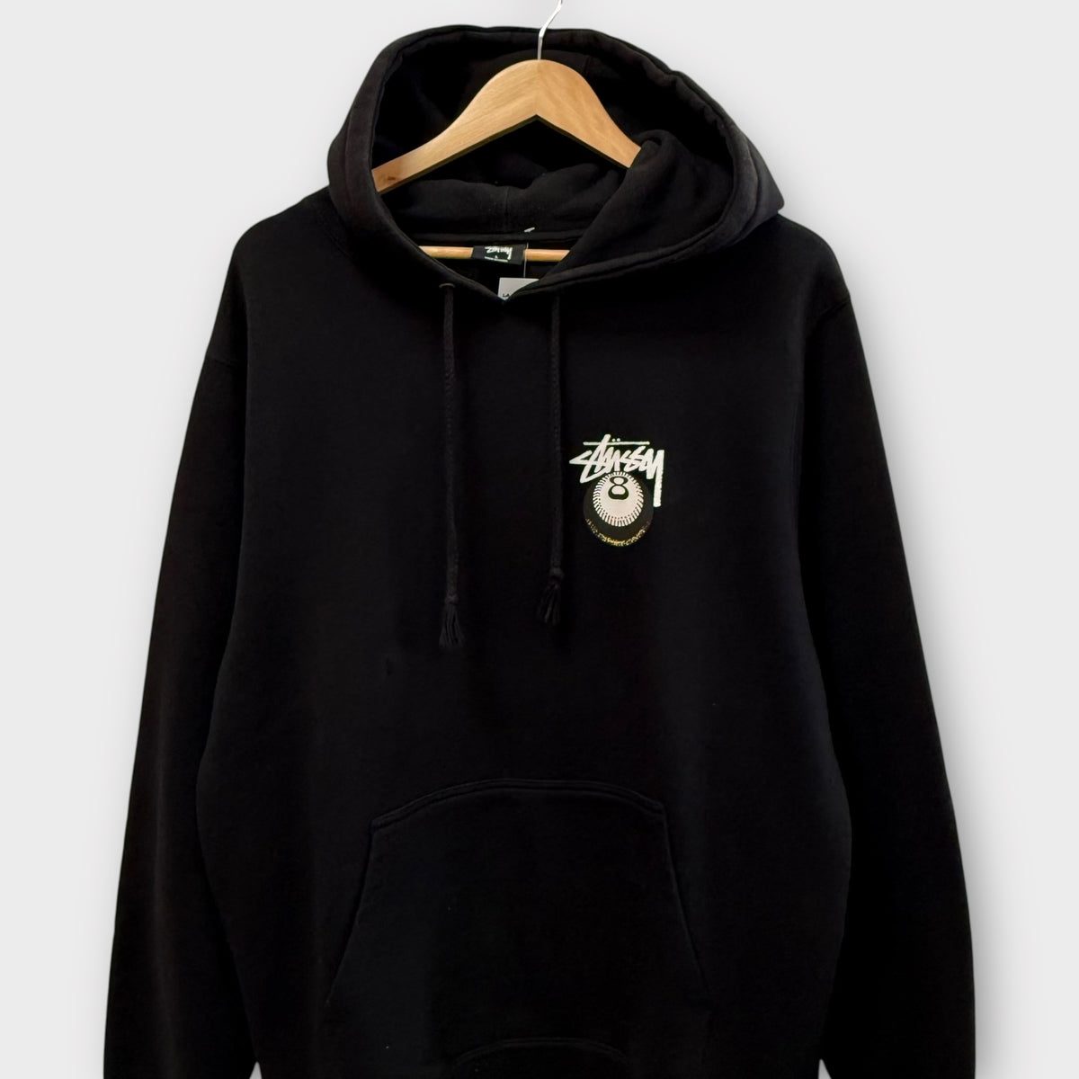 Hoodie Stussy noir 8Ball - L