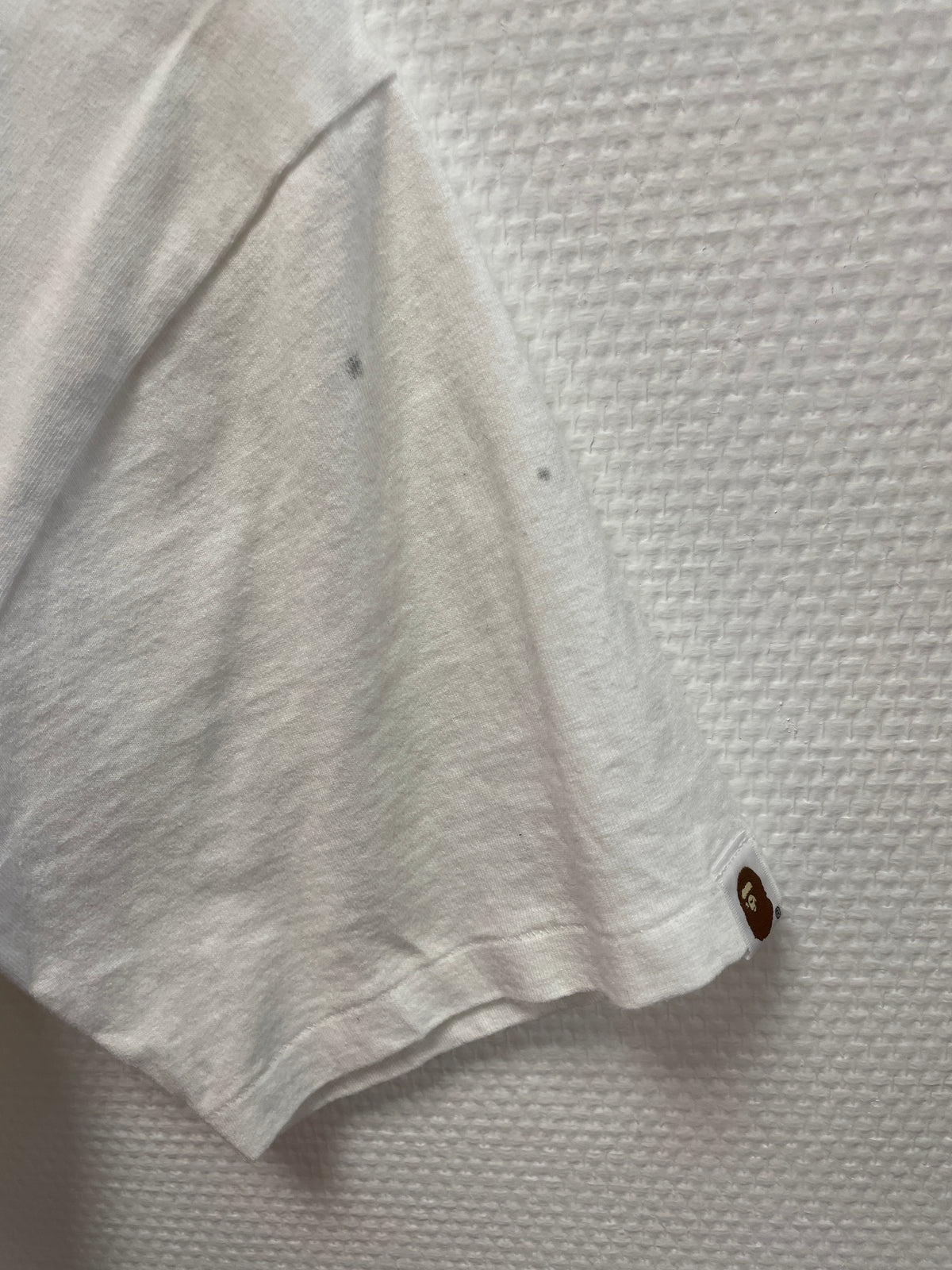 T-shirt Bape blanc Busy Works (petites taches manche) - L