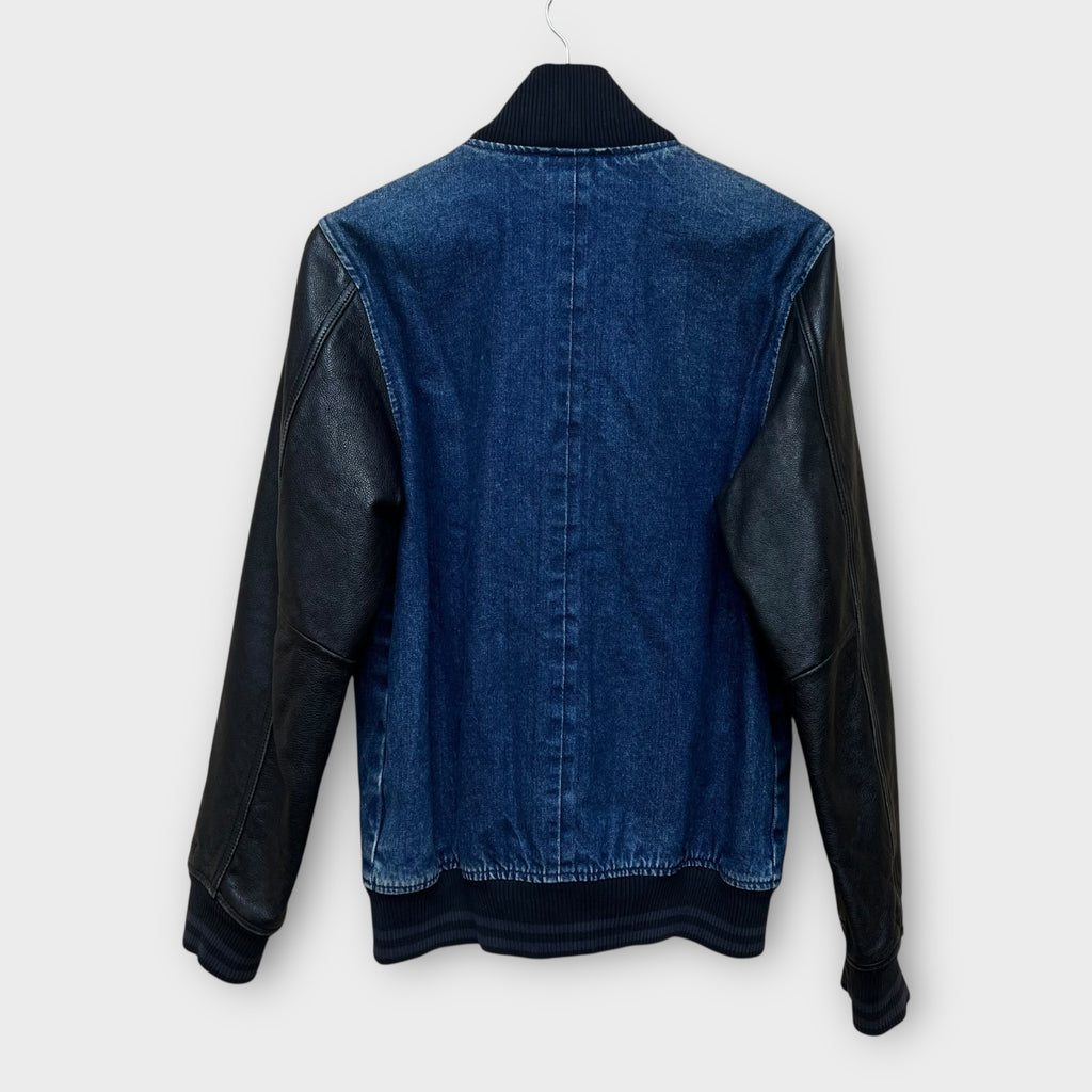 Nike NSW Selvedge Denim Leather Jacket - S