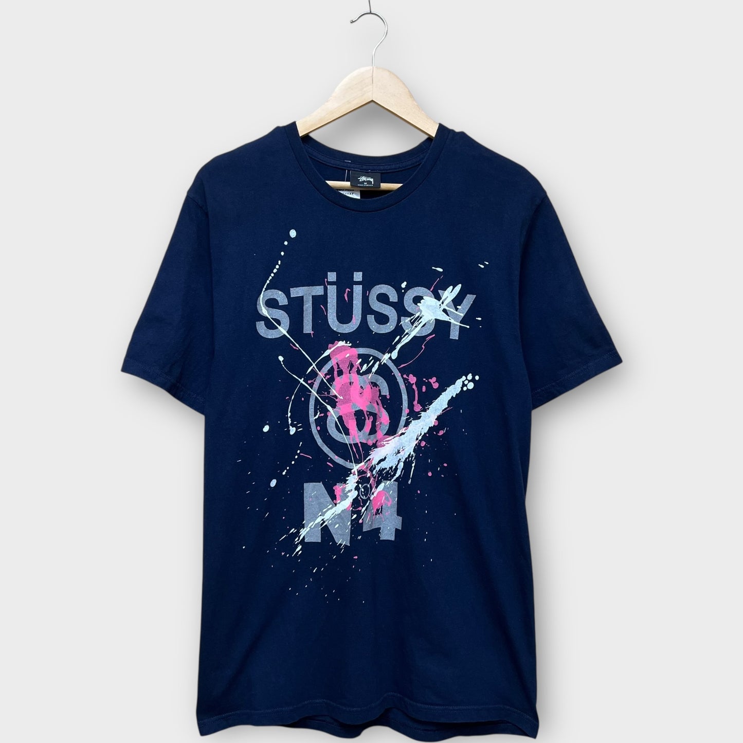 T-shirt Stussy splash navy - M