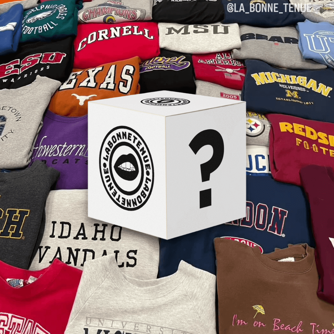 Mystery Box vintage et streetwear de sweats chez La Bonne Tenue