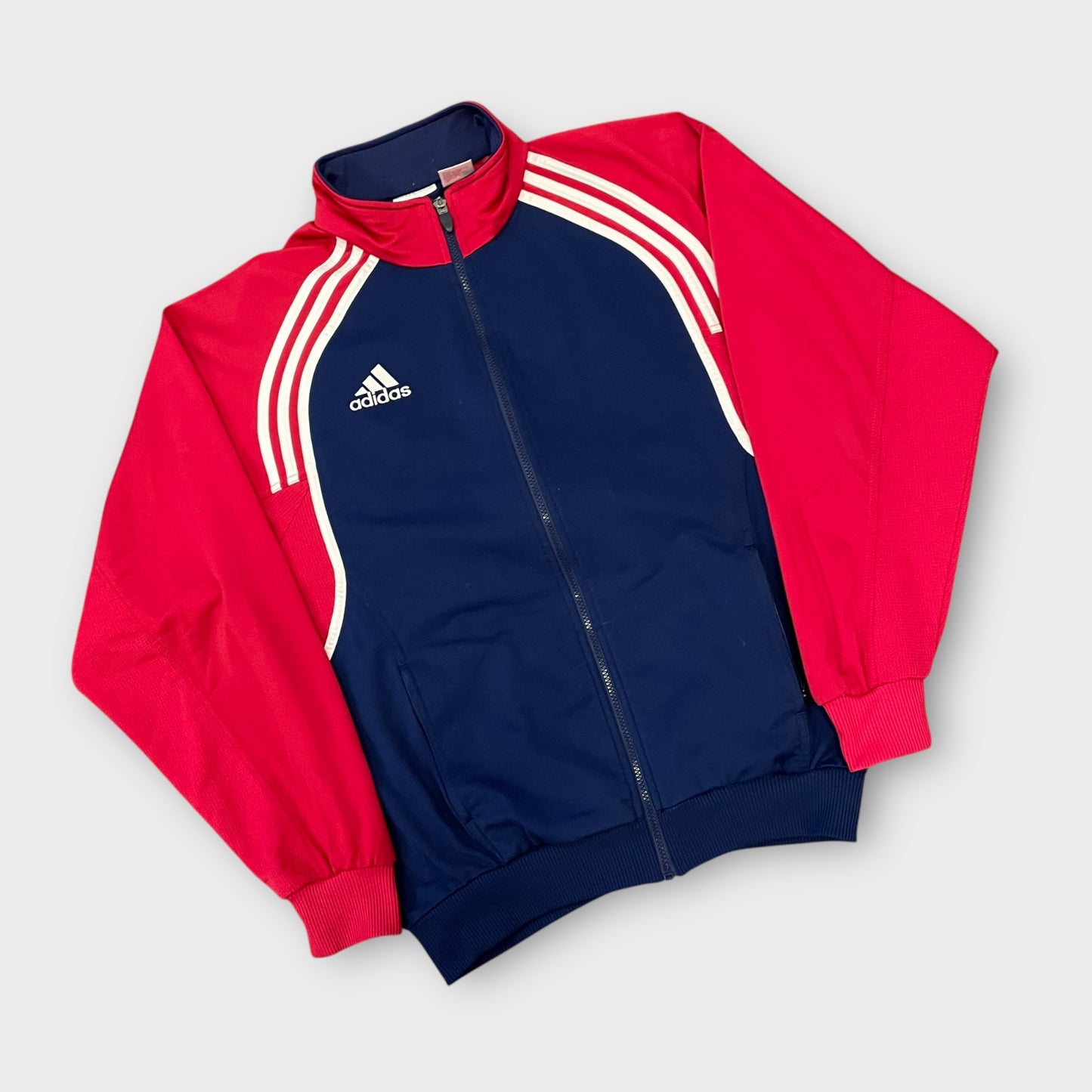 Veste Adidas vintage bleu / rouge 90's - M