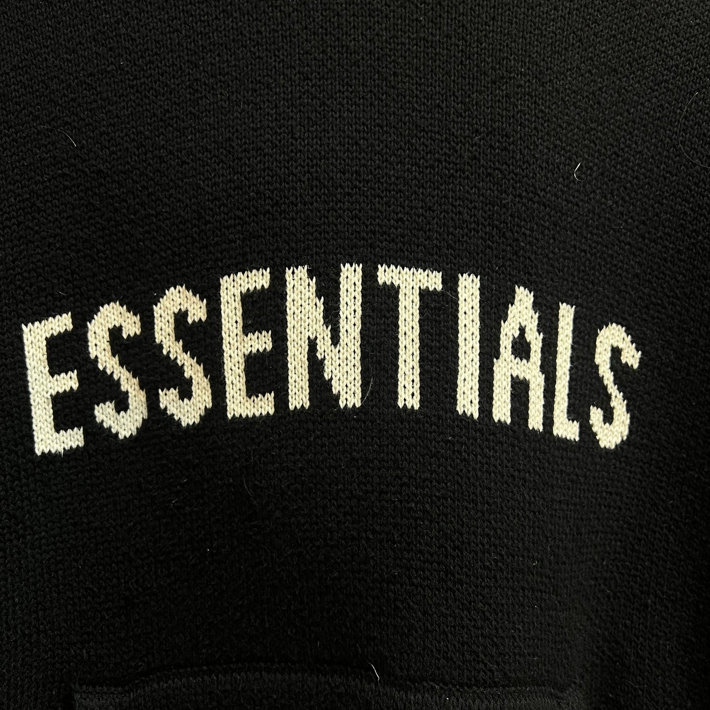 Hoodie Essentials Noir - S Oversize