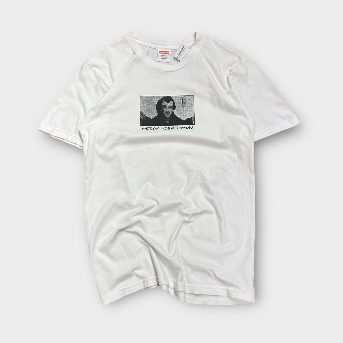 T-shirt Supreme Blanc "Merry Christmas" - M