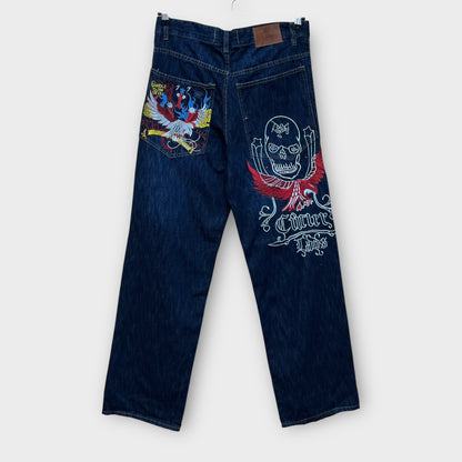 Hip Hop Baggy Jeans brodé - FR42