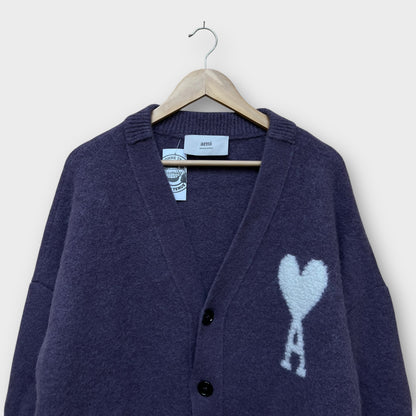Cardigan Ami Paris violet en Alpaga - XL