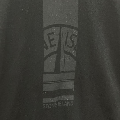 T-shirt Stone Island imprimé vertical noir - S