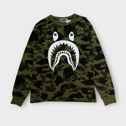 T-shirt A Manche Longue Bape Camo - M