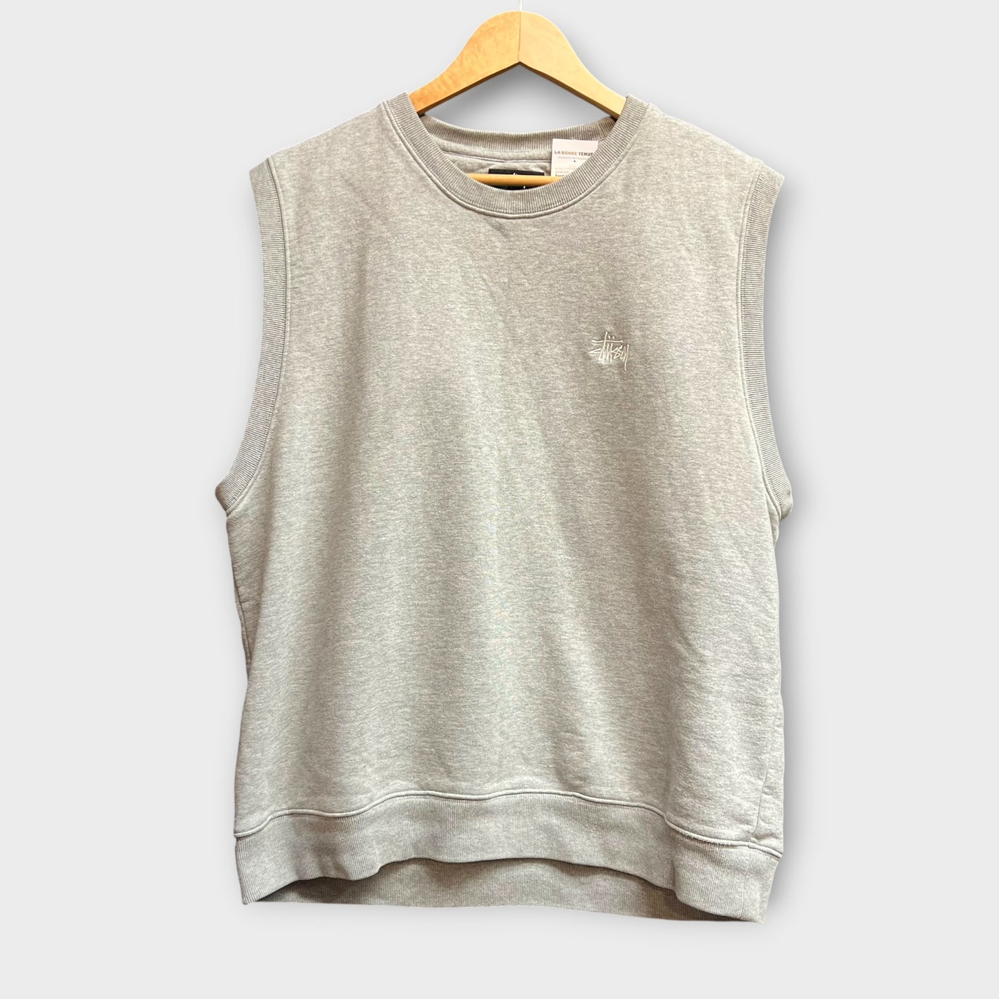 Sweat Stussy Sans Manche Gris - L