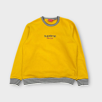 Sweat Supreme jaune Classic logo - L