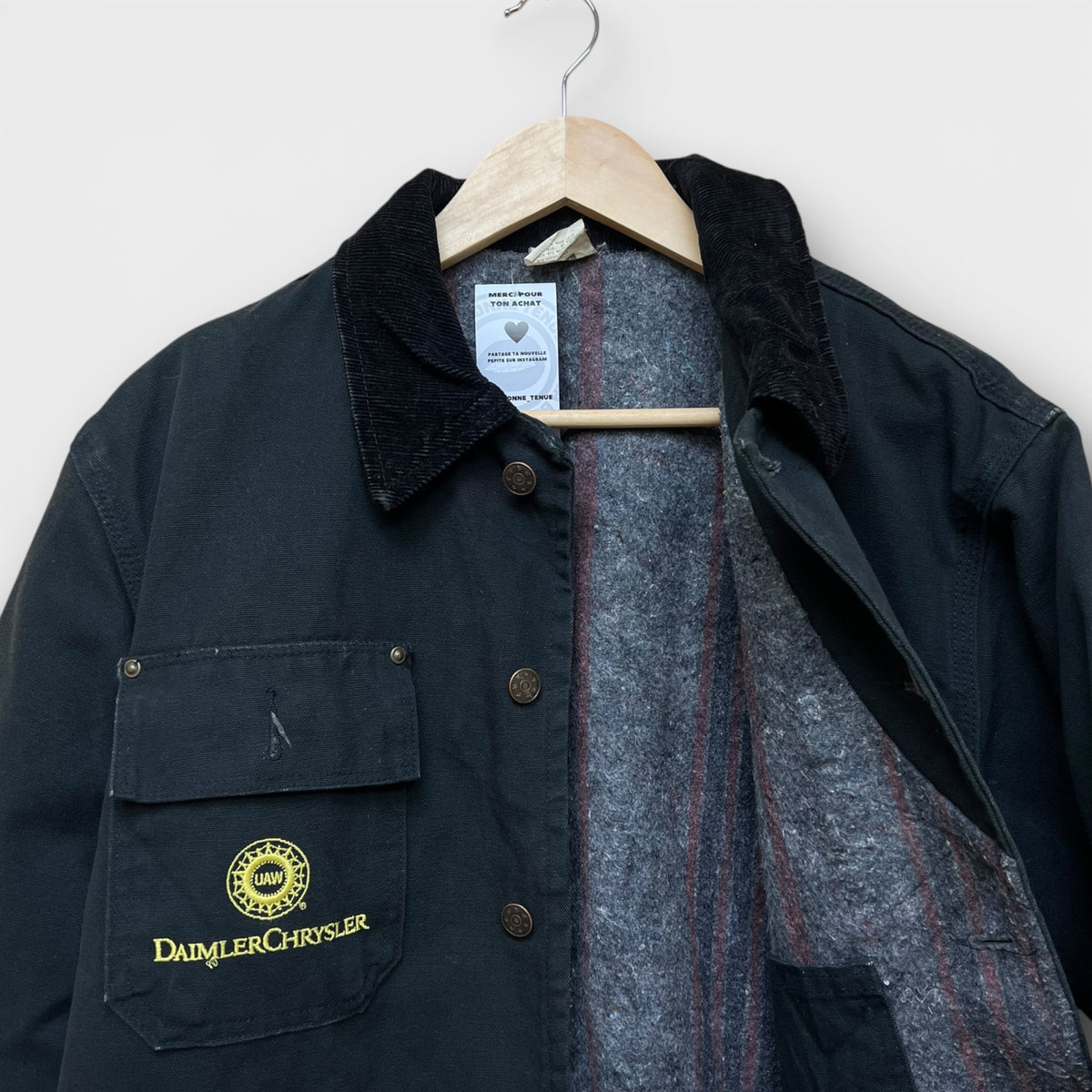 Work Jacket vintage Made In Usa type Michigan noir - S
