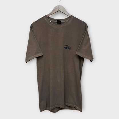 T-shirt Stussy Dyed marron - M