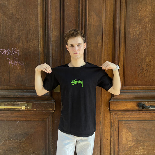 T-shirt Stussy signature noir - M