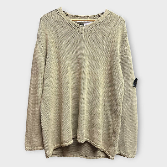 Pull Vintage Stone Island De 1998 Kaki - L