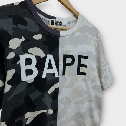 T-shirt Bape Split logo - S