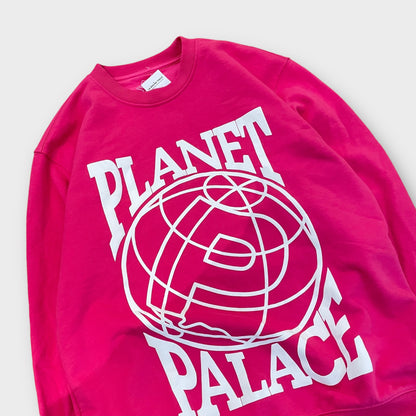 Sweat Palace Planet Crew rose - S