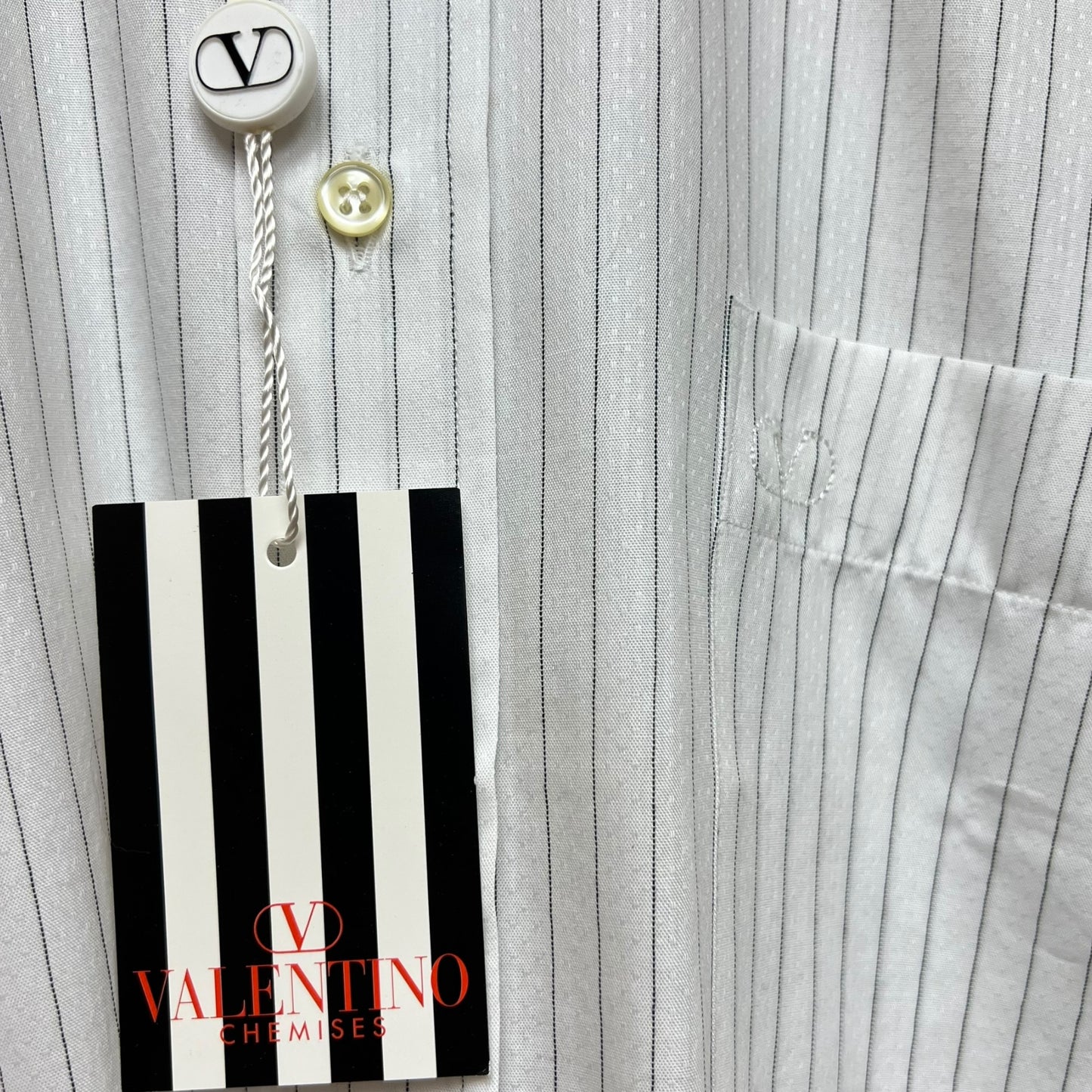 Chemise Deadstock vintage Valentino blanche Made in Italy - XL