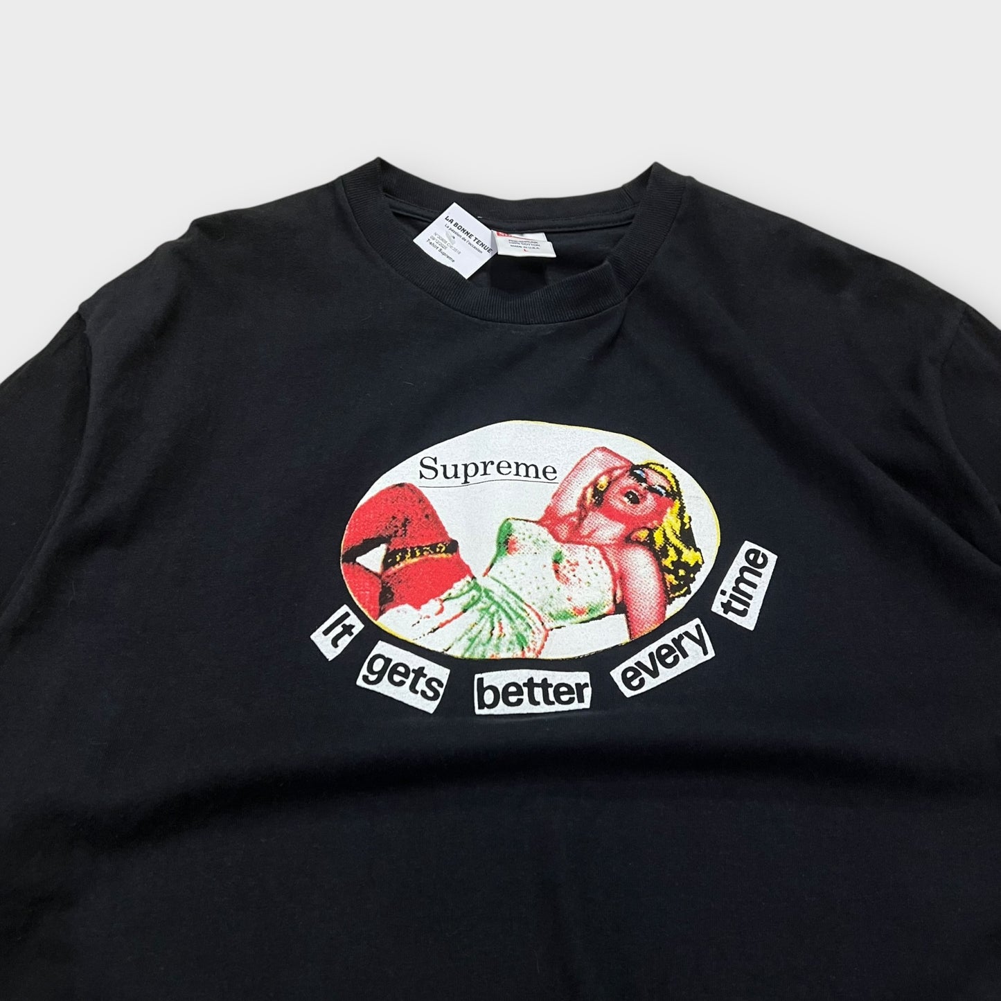 T-shirt Supreme "It Gets Better Every Time" Noir - L