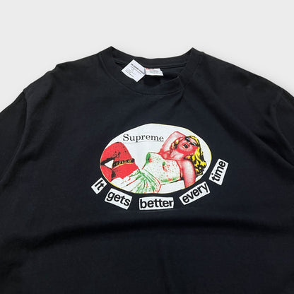 T-shirt Supreme "It Gets Better Every Time" Noir - L