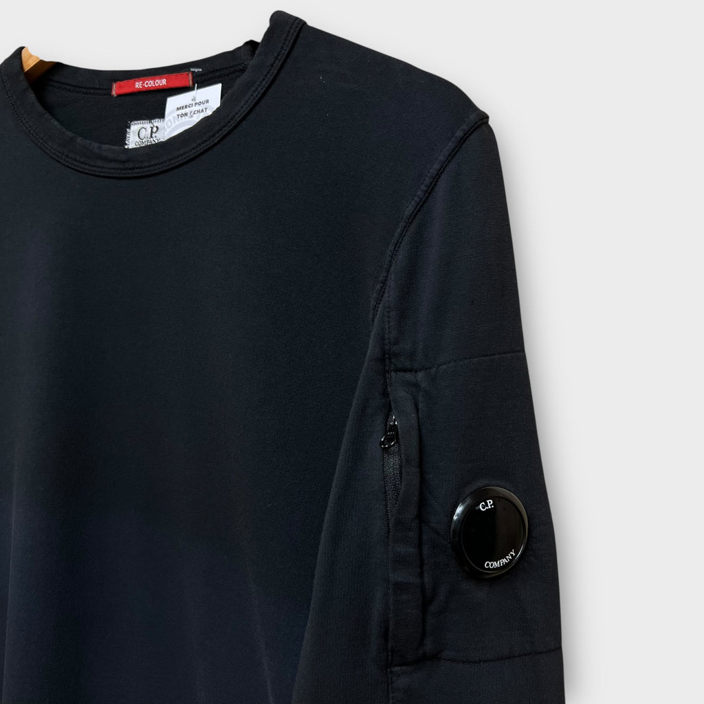 Pull fin CP Company Re-Colour vintage noir - S
