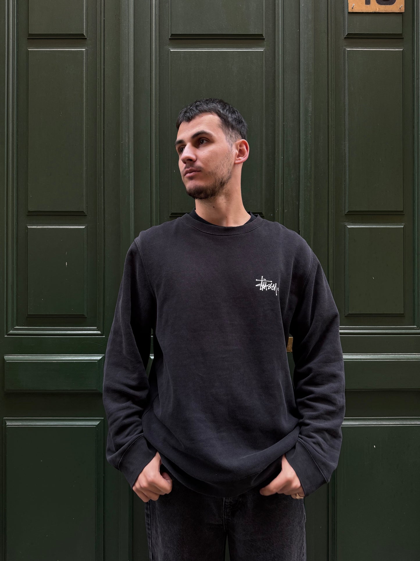 Classic sweat Stussy noir - XL