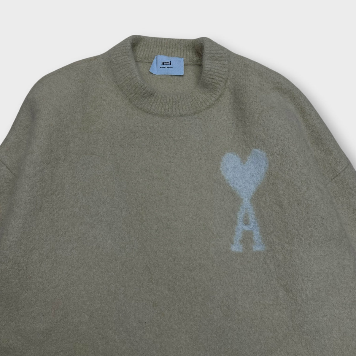 Pull AMI Paris Alpaga Beige - M