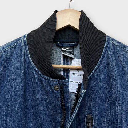 Nike NSW Selvedge Denim Leather Jacket - S