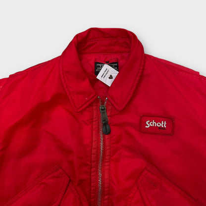 Bomber Schott rouge - XS
