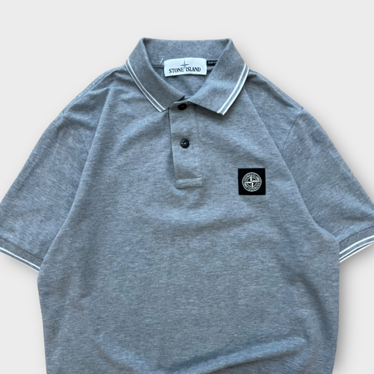 Polo Stone Island gris - s