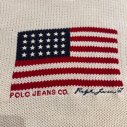 Pull Flag Ralph Lauren Blanc - M