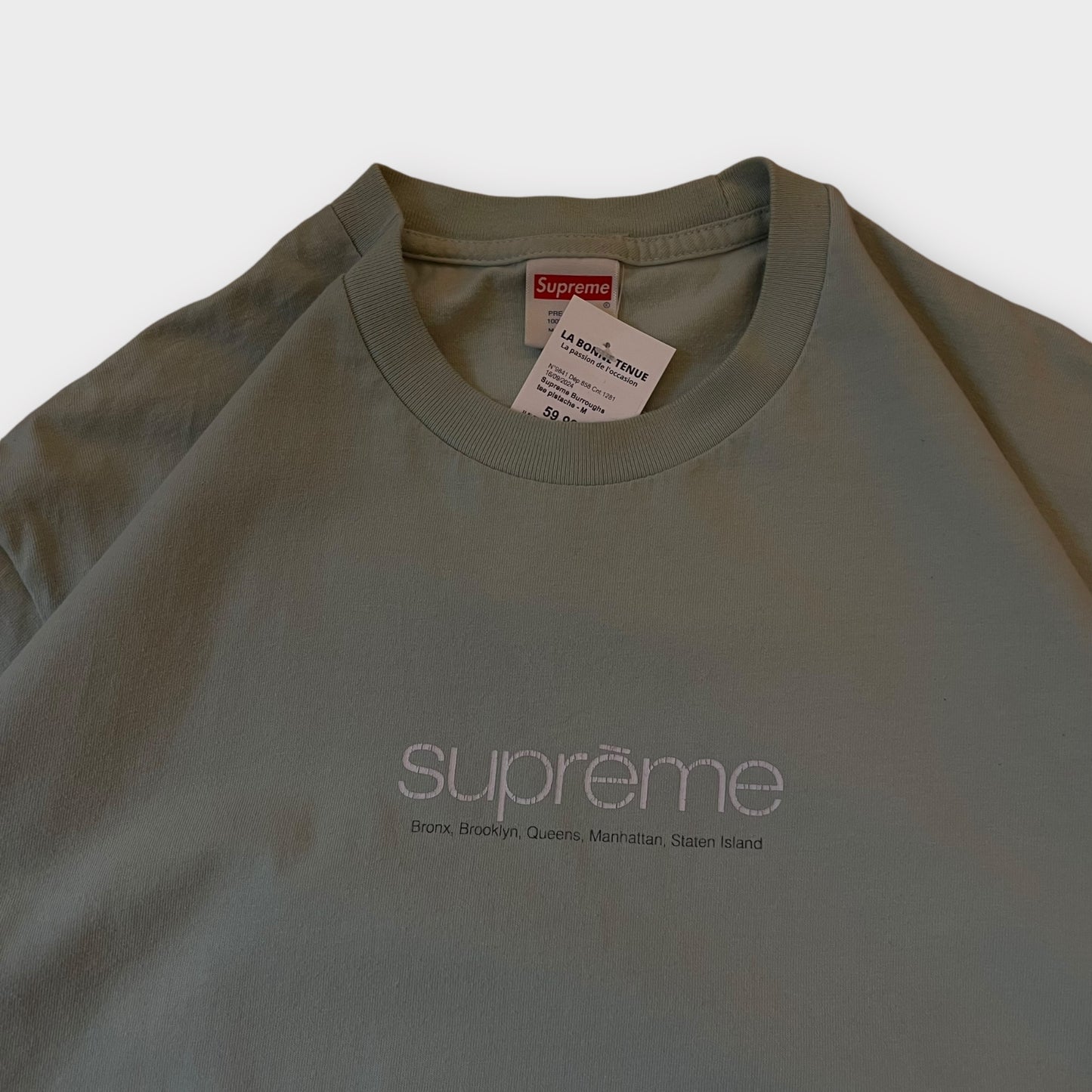 Supreme Burroughs tee pistache - M